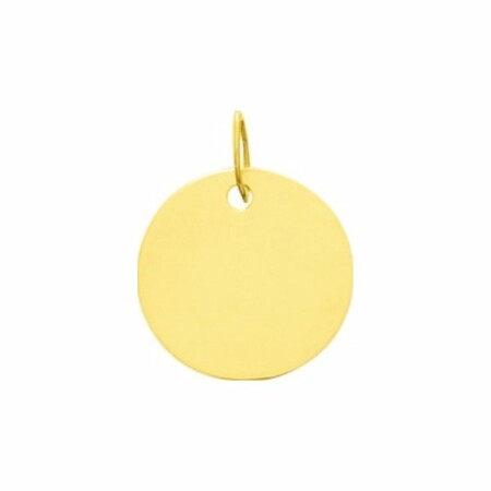 Pendentif rond en or jaune