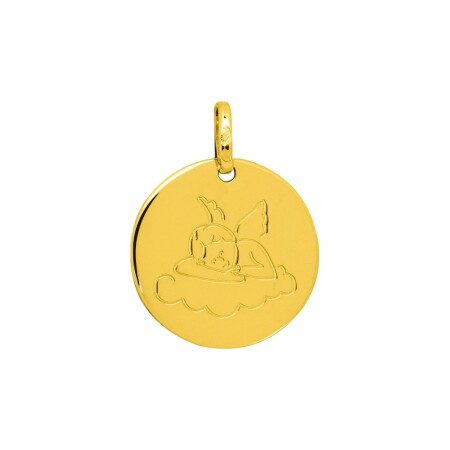 Médaille ange en or jaune