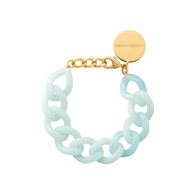 Bracelet Vanessa Baroni en acrylique et laiton - Cloud Marble