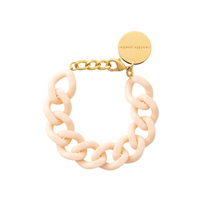 Bracelet Vanessa Baroni en acrylique et laiton - Latte