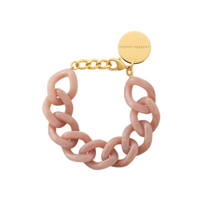 Bracelet Vanessa Baroni en acrylique et laiton - Blush Marble