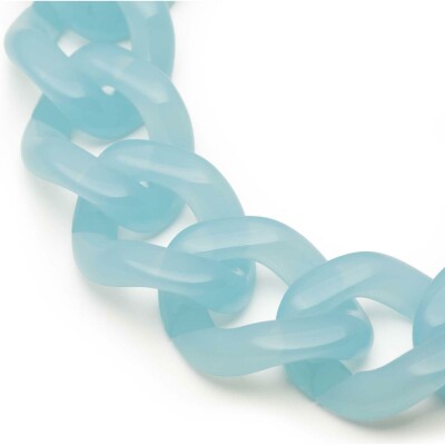 Bracelet Vanessa Baroni en acrylique et laiton - Opaline Blue