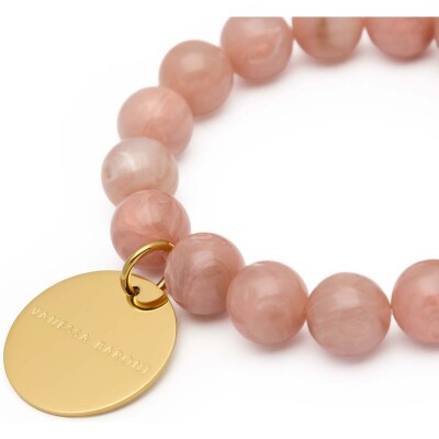 Bracelet Vanessa Baroni en acrylique - Blush Marble