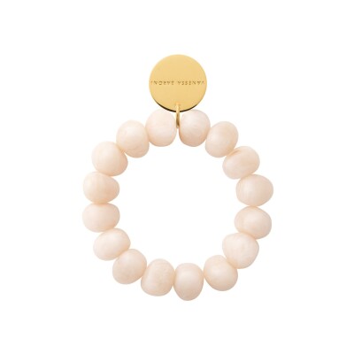 Bracelet Vanessa Baroni en acrylique - Latte Marble