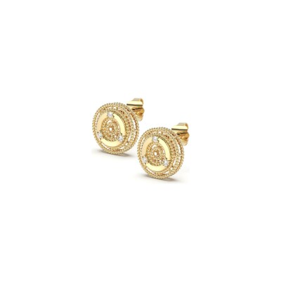 Boucles d'oreilles La Prima Gioielli Velluto en or jaune et diamants