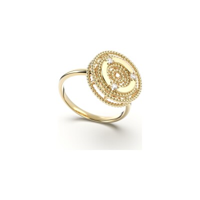 Bague La Prima Gioielli Velluto en or jaune et diamants