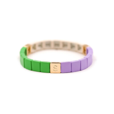Bracelet Simone à Bordeaux Veronika en métal émaillé multicolore