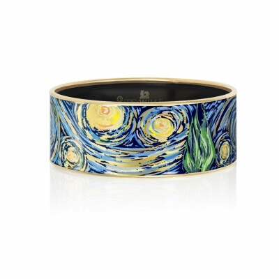 Bracelet FREYWILLE Hommage à Vincent van Gogh - Eternité en email plaqué or jaune, taille L