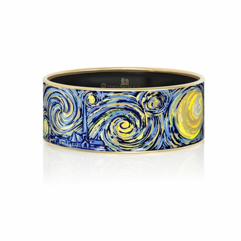 Bracelet FREYWILLE Hommage à Vincent van Gogh - Eternité en email plaqué or jaune, taille L