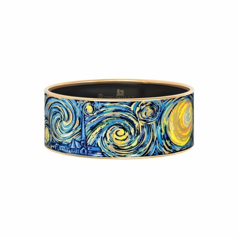 Bracelet FREYWILLE Hommage à Vincent Van Gogh Eternité en émail plaqué or jaune