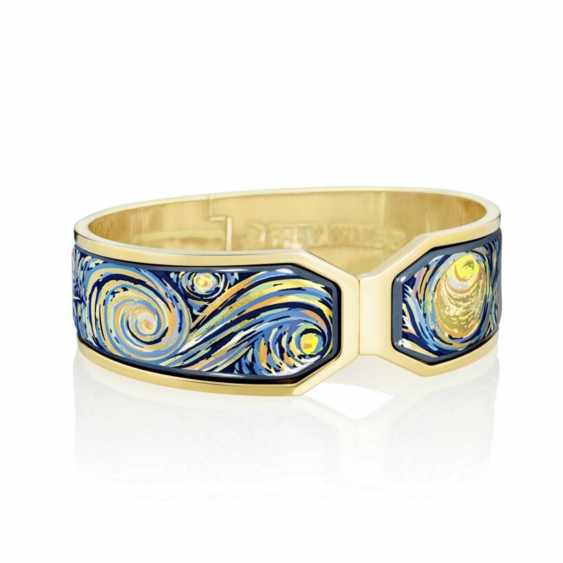 Bracelet FREYWILLE Hommage à Vincent van Gogh - Eternité en email plaqué or jaune, taille M