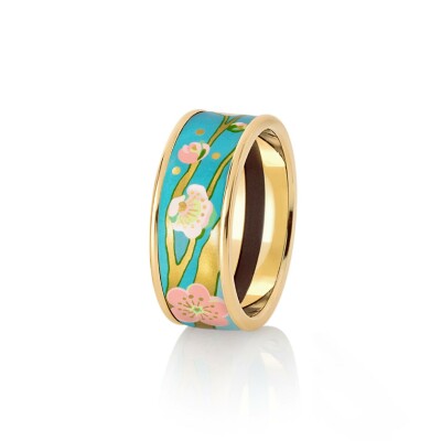 Bague FREYWILLE Hommage à Vincent van Gogh en émail et plaqué or jaune
