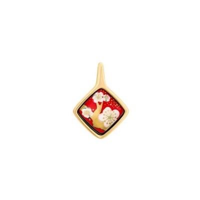 Pendentif Carré FREYWILLE Hommage à Vincent van Gogh en email et plaqué or