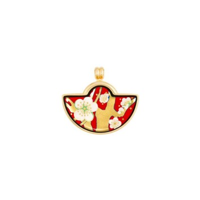 Pendentif Petite Demi Lune FREYWILLE Hommage à Vincent van Gogh en email et plaqué or