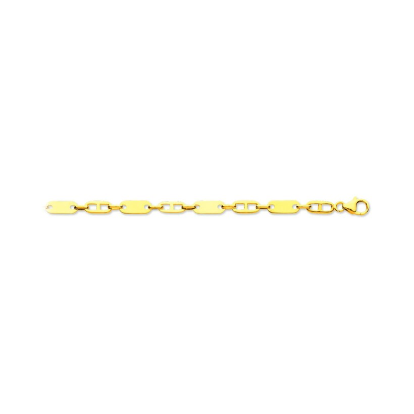Bracelet en or jaune, 21cm