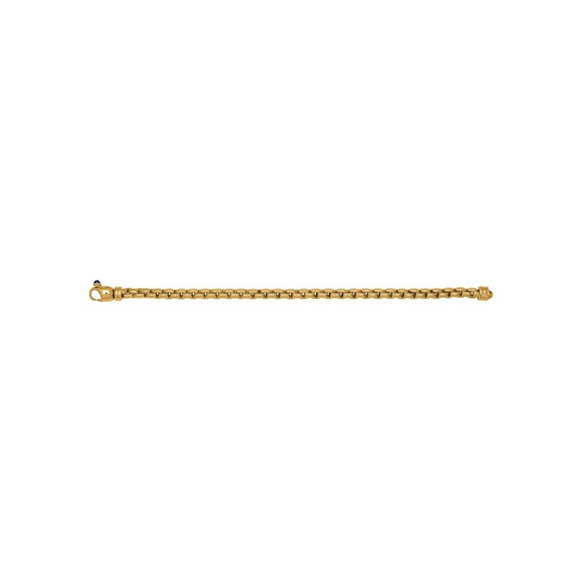 Bracelet en or jaune, 19cm