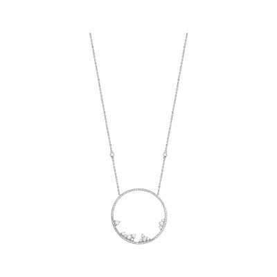 Collier Djula Fairytaile Cercle en or blanc et diamants