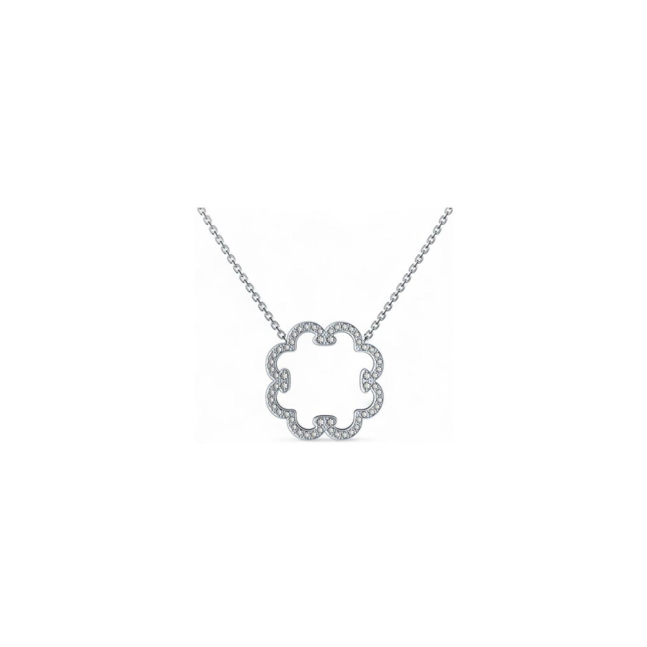 Collier A-J Aubert Volutes en or blanc et diamants