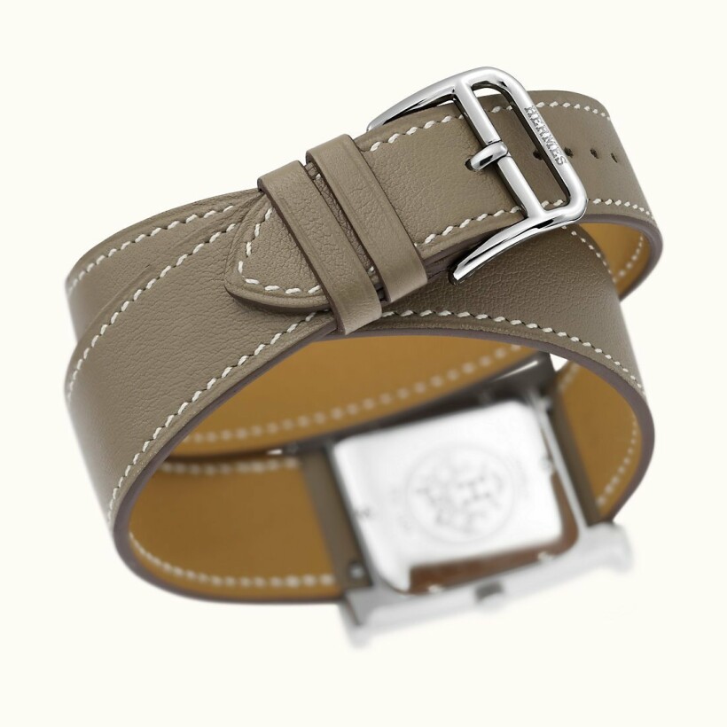Bracelet Montre Double Tour taupe – Bracelet pour montre Hermès étoupe