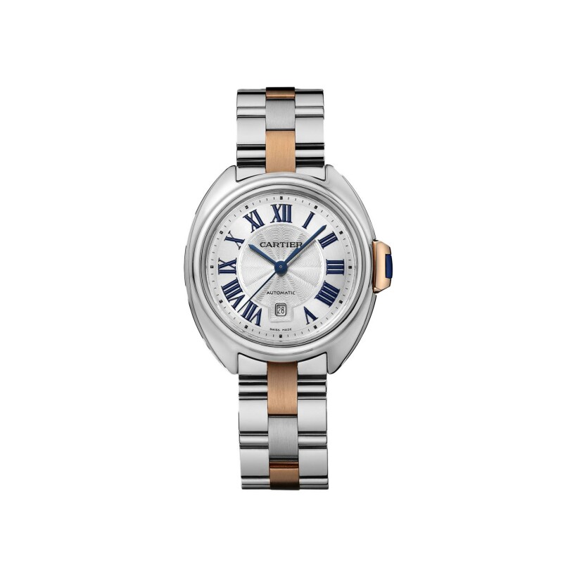 Clé de Cartier watch, 31mm, rose gold, steel