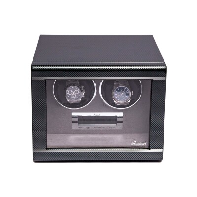 Rapport London Formula Duo Watch Winder-Carbon Fibre