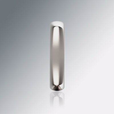 Platinum 5mm Cushion Shank Halfround Ring