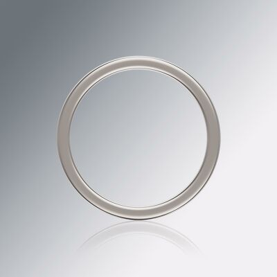 Platinum 6mm Flat Plain Ring