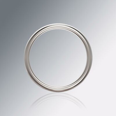 Platinum 4mm Halfround Ring