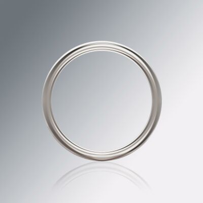 Platinum 6mm Halfround Ring