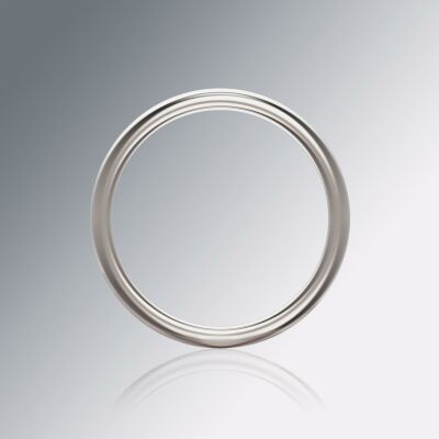 Platinum 8mm Halfround Ring