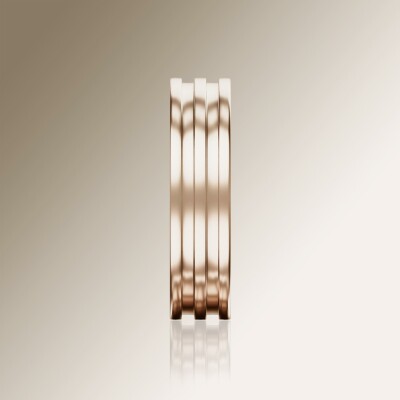 Rose Gold 6mm Flat Double Stepped Ring