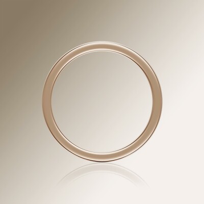 Rose Gold 6mm Flat Grooved Ring