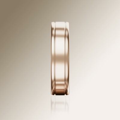 Rose Gold 6mm Flat Grooved Ring