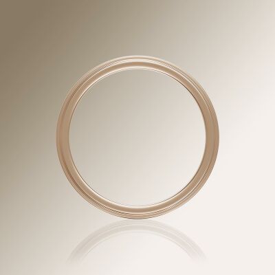 Rose Gold 6mm Flat Stepped Ring