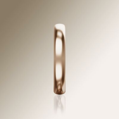 Rose Gold 4mm Halfround Ring
