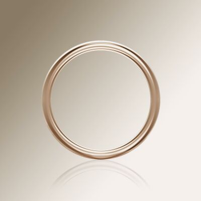 Rose Gold 8mm Halfround Ring