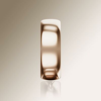 Rose Gold 8mm Halfround Ring