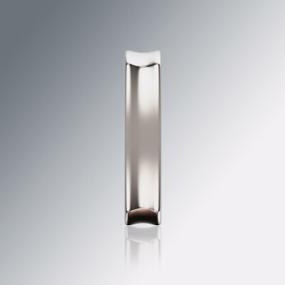 White Gold 5mm Cushion Shank Concave Ring