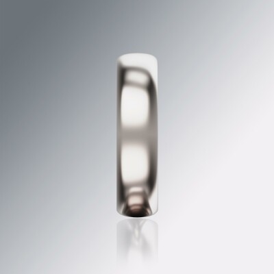White Gold 6mm Halfround Ring