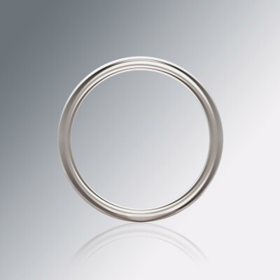 White Gold 8mm Halfround Ring