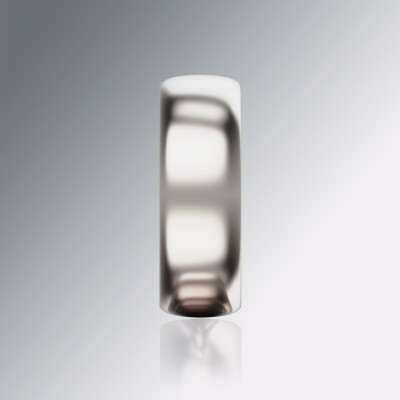 White Gold 8mm Halfround Ring