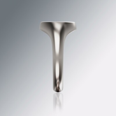White Gold Signet Oval Ring