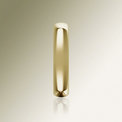 Yellow Gold 5mm Cushion Shank Halfround Ring