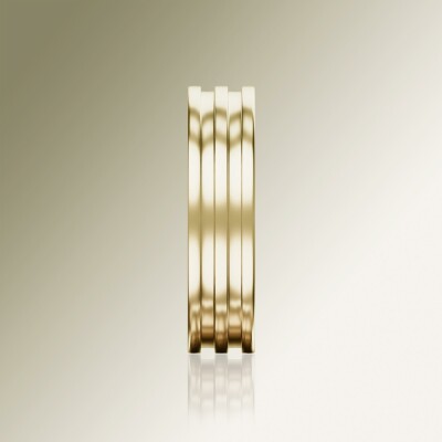 Yellow Gold 6mm Flat Double Stepped Ring