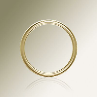 Yellow Gold 8mm Halfround Ring