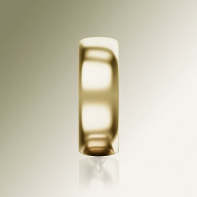 Yellow Gold 8mm Halfround Ring