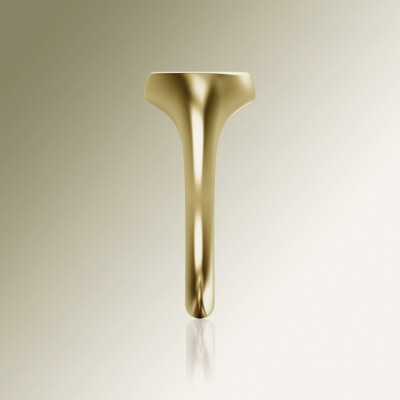 Yellow Gold 10mm Signet Round Ring