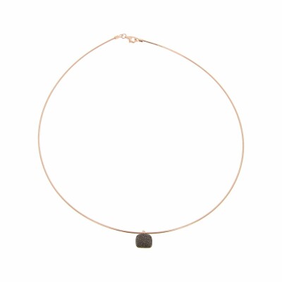 Collier Pesavento DNA Spring Polvere en argent doré rose et poussière de rêves bronze