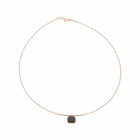 Collier Pesavento DNA Spring Polvere en argent doré rose et poussière de rêves bronze