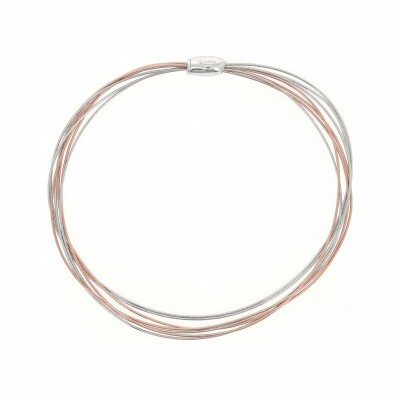 Collier Pesavento Dna Spring en argent doré rose